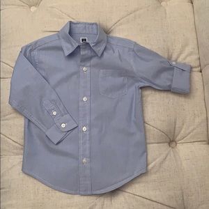 Tailored cotton shirt with roll-up sleeves